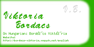 viktoria bordacs business card